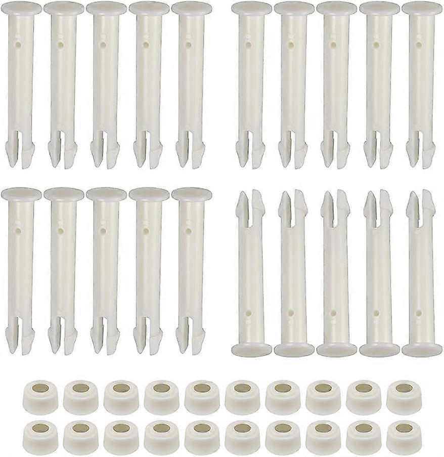 20 Pack Plastic Pool Joint Pins and Rubber Seals for Intex 13-24" Above Ground Pools - Round and Rectangular Metal Frame