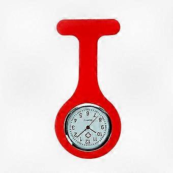 Dames Ronde Digitale Display Verpleegkundige Zakhorloge met Clip Broche Pin - Siliconen Nieuw Ontwerp Fob