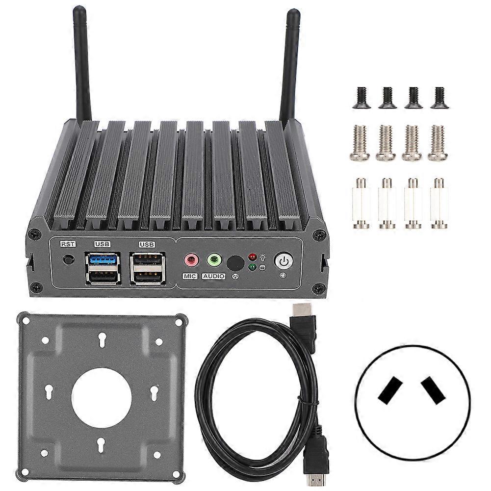 Birou Mini PC Industrial pentru Intel j1900 Quad-Core Dual Gigabit Network HD Ieșire 100-240V