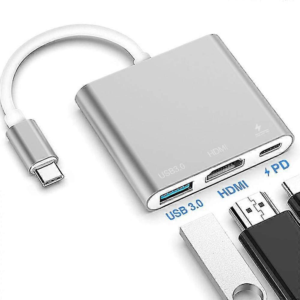 Type C Adapter, Usb 3.1 Hub Usb-c And Thunderbolt 3 Port Compatible