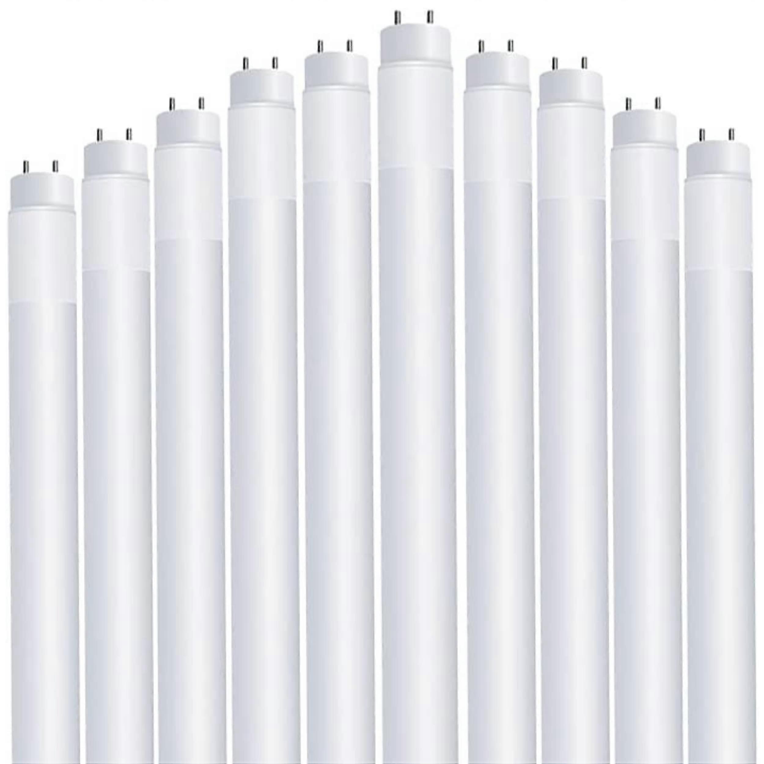 LED 4ft Bulbs T8, 32 Watt Equivalent, Type A Tube Light, Plug Play, T8 LED Tubes, 10 Pack