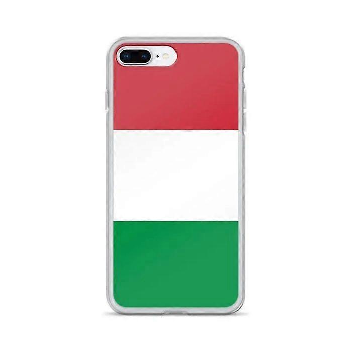 iPhone Case - Italy Flag - iPhone 7 Plus - Soft - Multicolor - Transparent Silicone