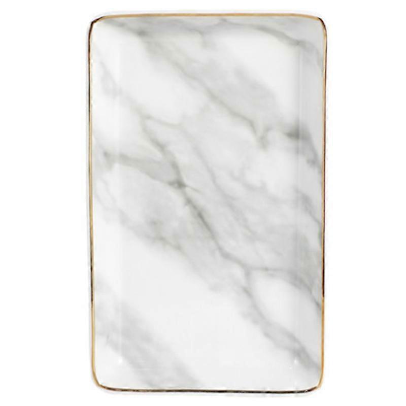 Ceramic Storage Tray Nordic Practical Jewelry Display Tray,Gray Large