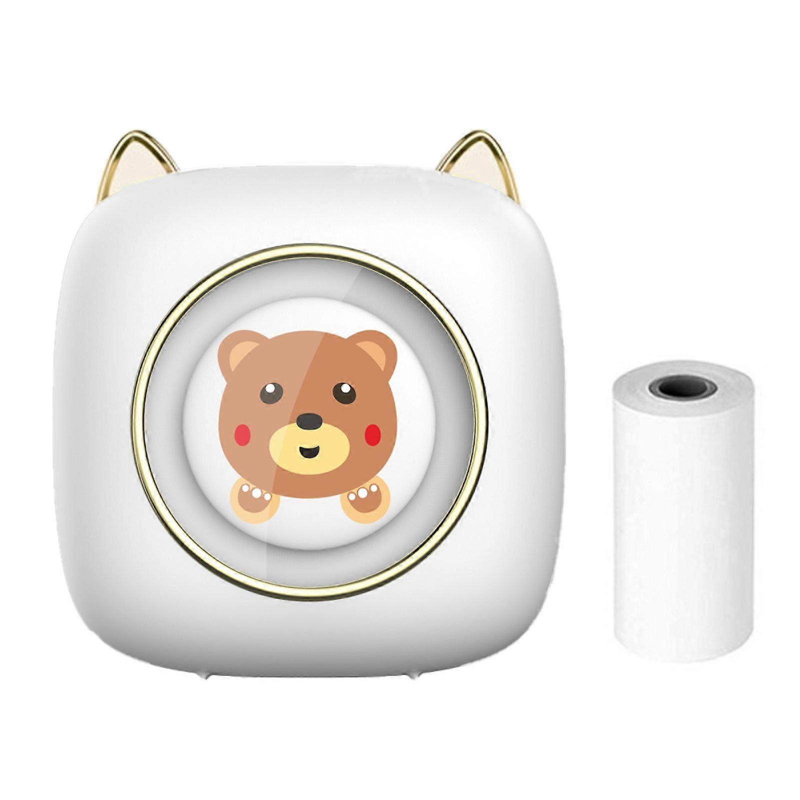 Mini Pocket Printer Portable Thermal Printer Wireless BT Connection 203DPI for Picture Label DIY Handcraft List Meno Notes Journal Receipt Paper Insta