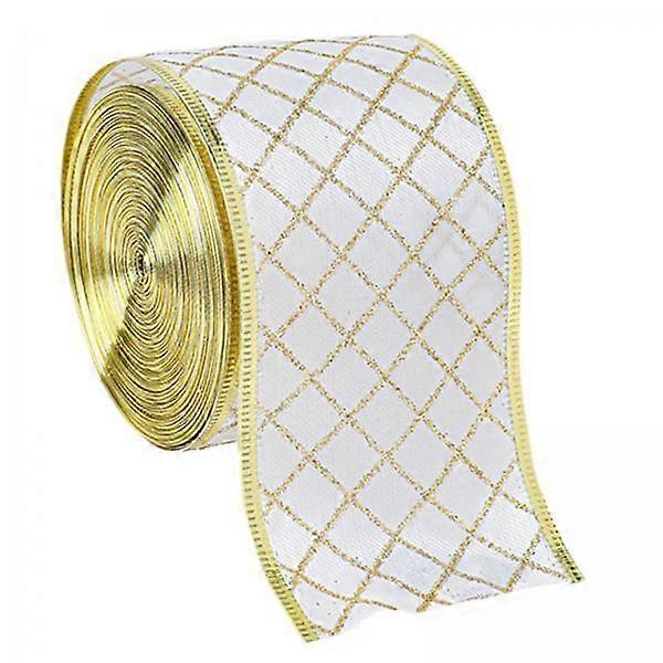 2x Wired Edge Ribbon for and Gift Presentation