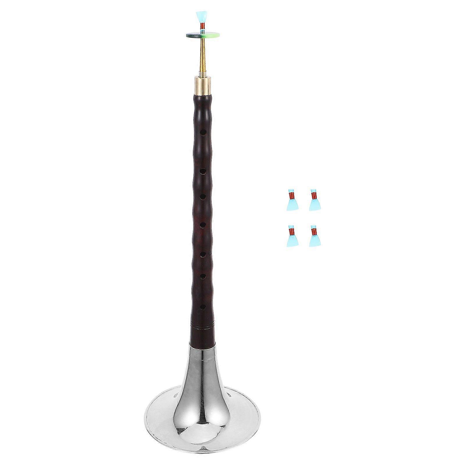 1 Set Beginner C Key Suona Rosewood-made Suona Instrument Ethnic Wind Instrument