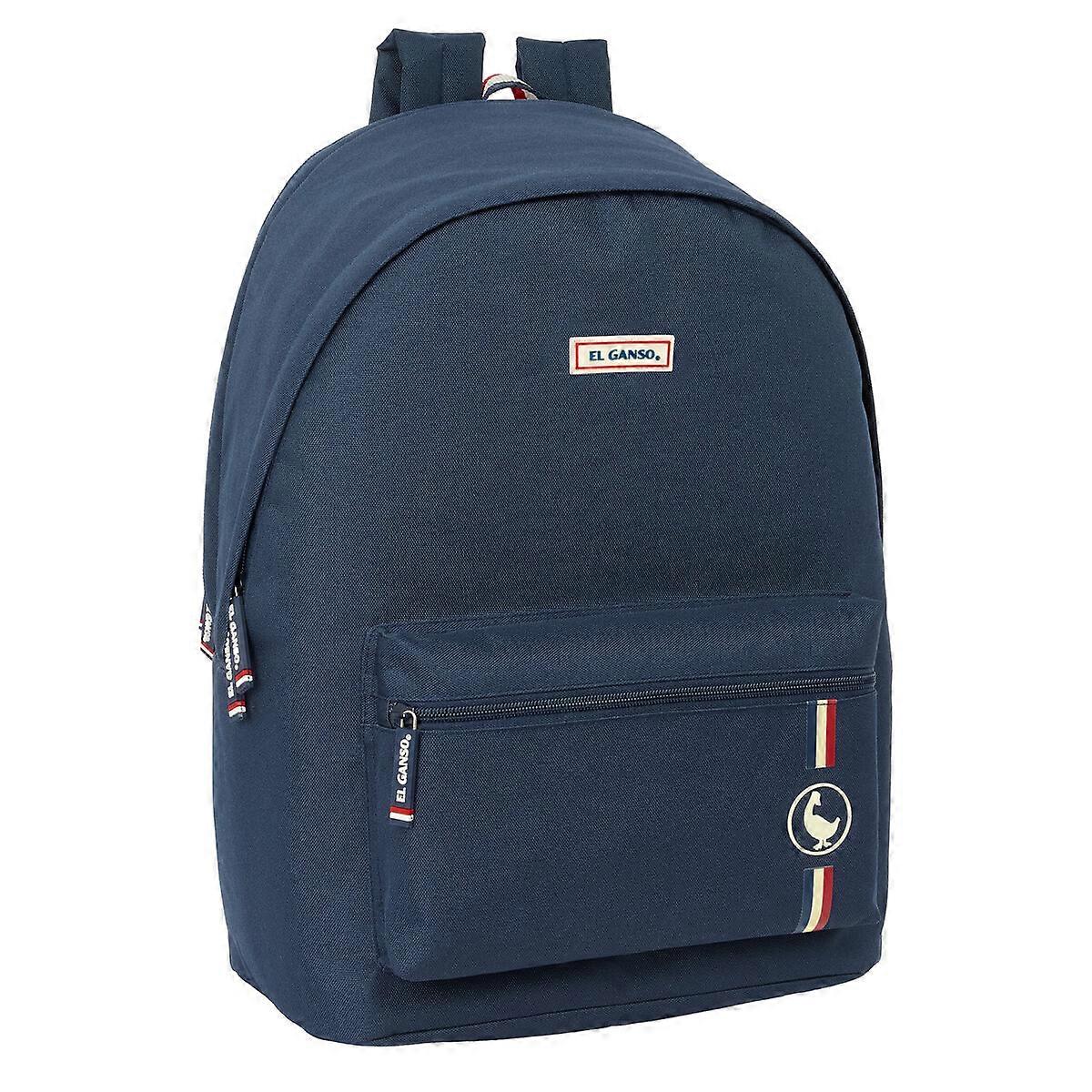 Rucksack for Laptop and Tablet with USB Output El Ganso Eclipse Navy Blue