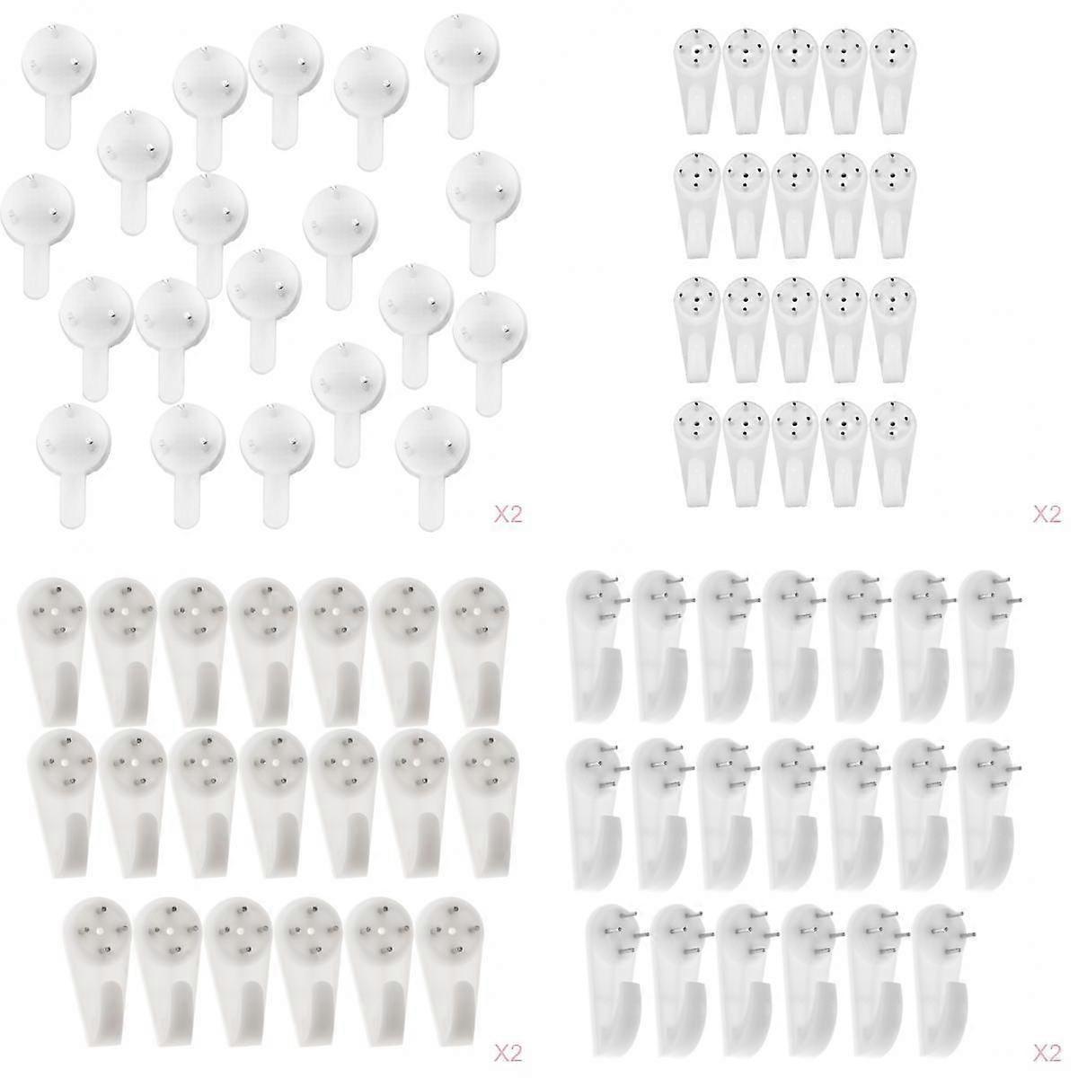 160x Picture Photos Hanger Hanging Hooks Non-Trace