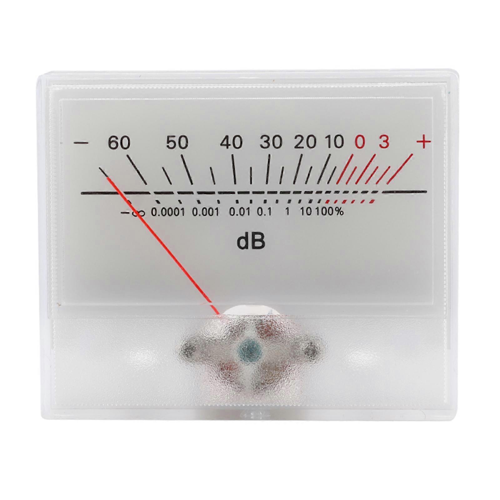 Portable VU Meter Header Audio DB Level Header Power Amplifier Level Meter for Recording Studio Home Audio Car Audio-