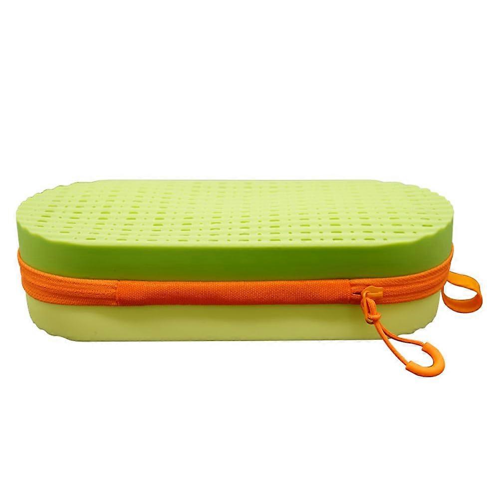 Swimming goggles case, breathable storage with drainage hole (Green)