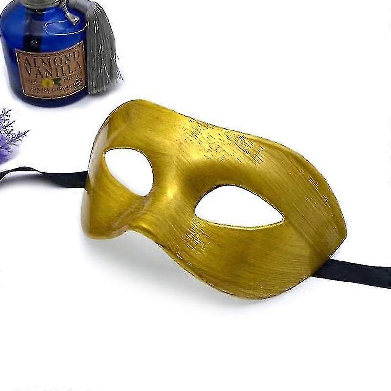 男性用2pcsヴィンテージベネチアンマスカレードマスク、ハロウィーンマルディグラパーティーマスクA--A2