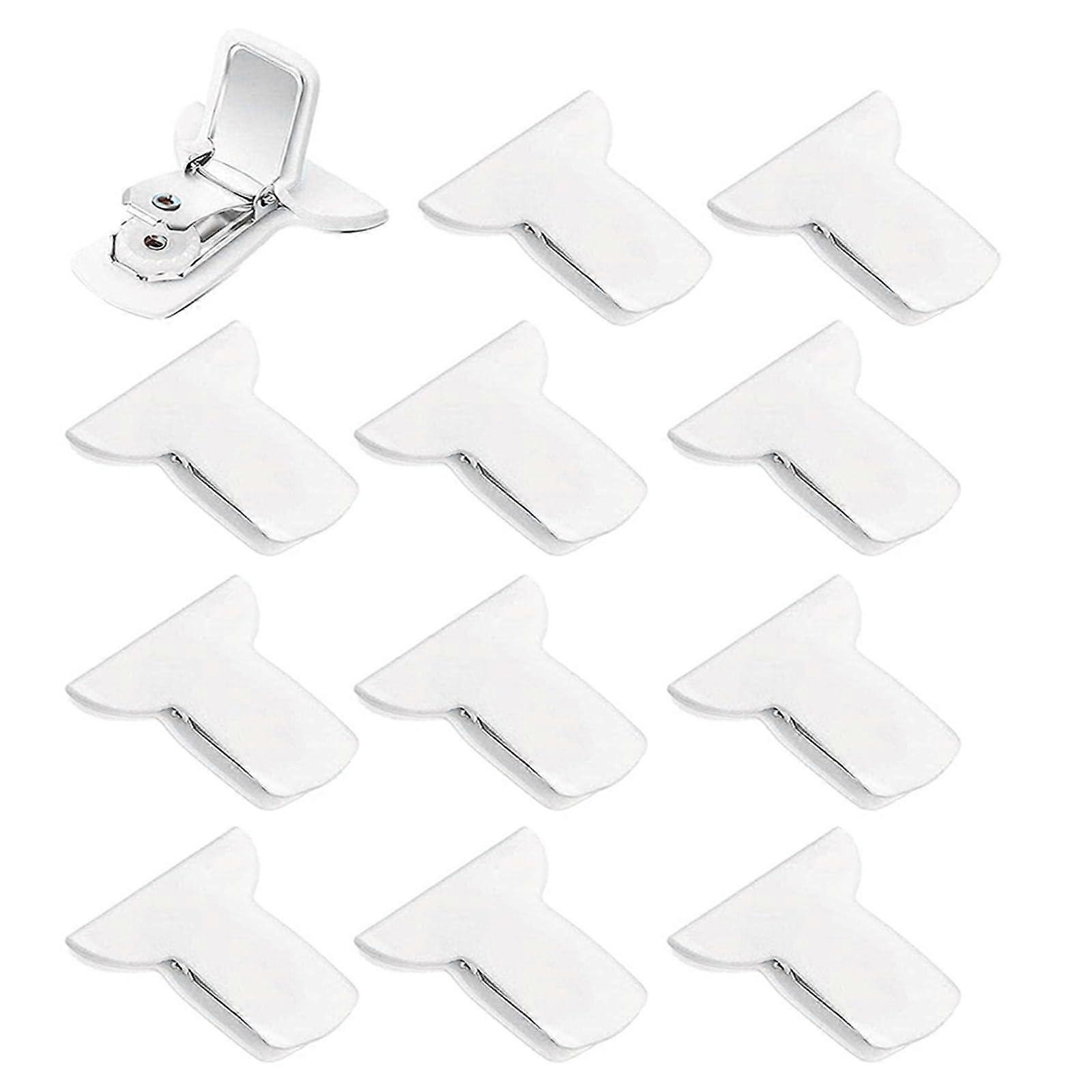 12 x padded bed clamps made of soft foam for home and hotel (white)