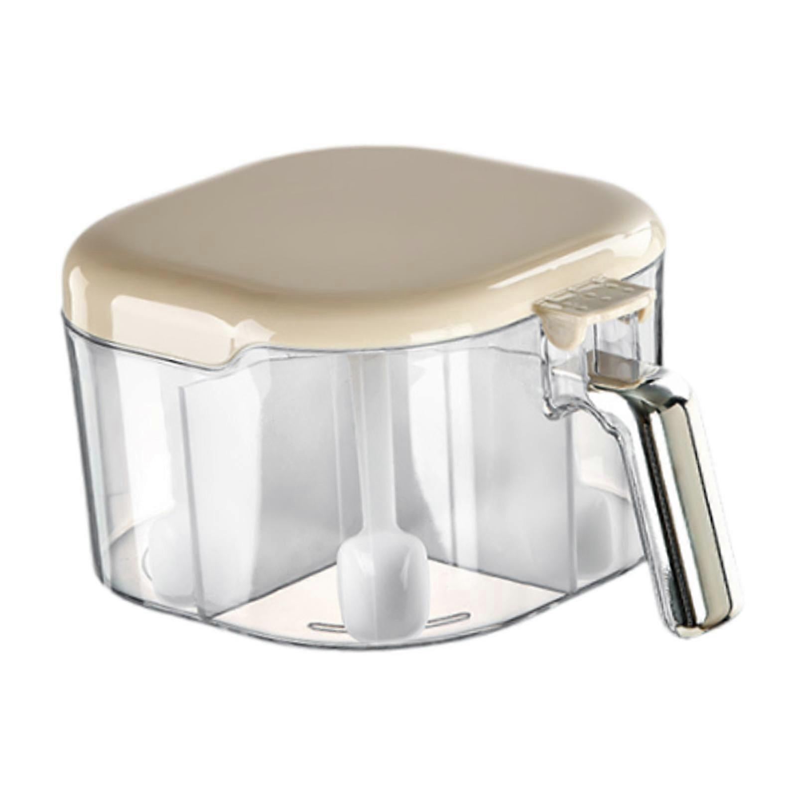 4 Compartment Multifunction Practical Seasoning Box for Kitchen Sugar Hotel