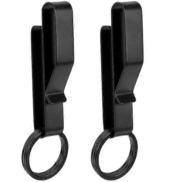 2 pieces of 10.4x2.1cm steel key rings, key storage, convenient and practical