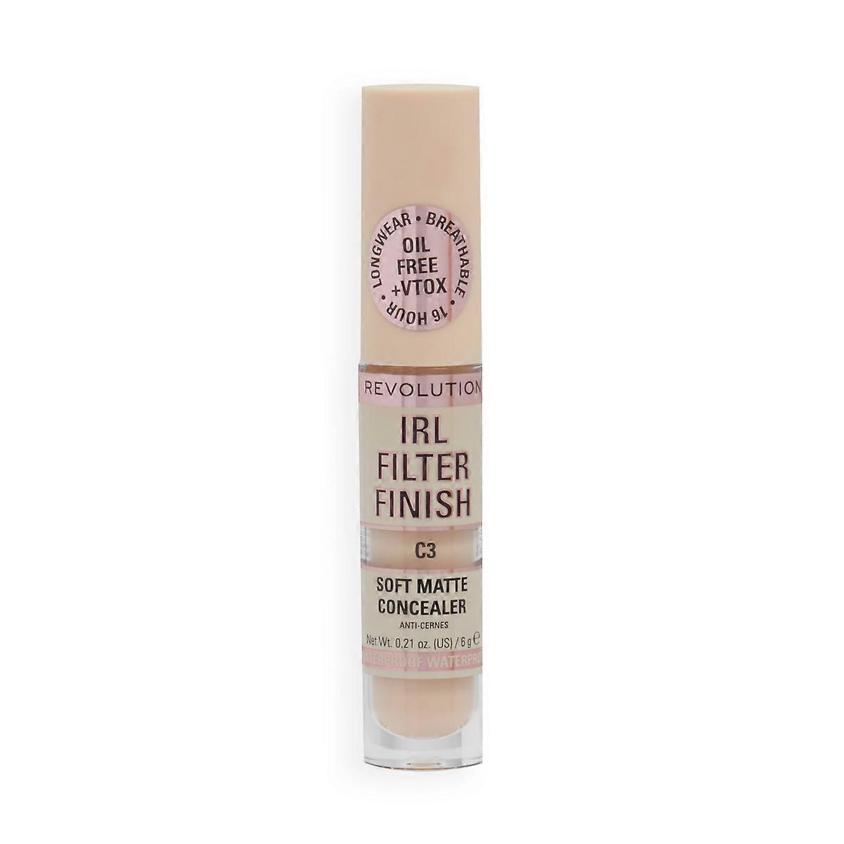Makeup Revolution Irl Filter Longwear Concealer, C3 - 0.21oz