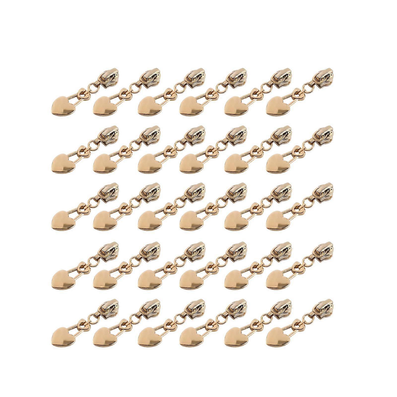 30Pcs Zipper Sliders Pulls Bulk Zip Slider 3# for Boot Backpack Sewing