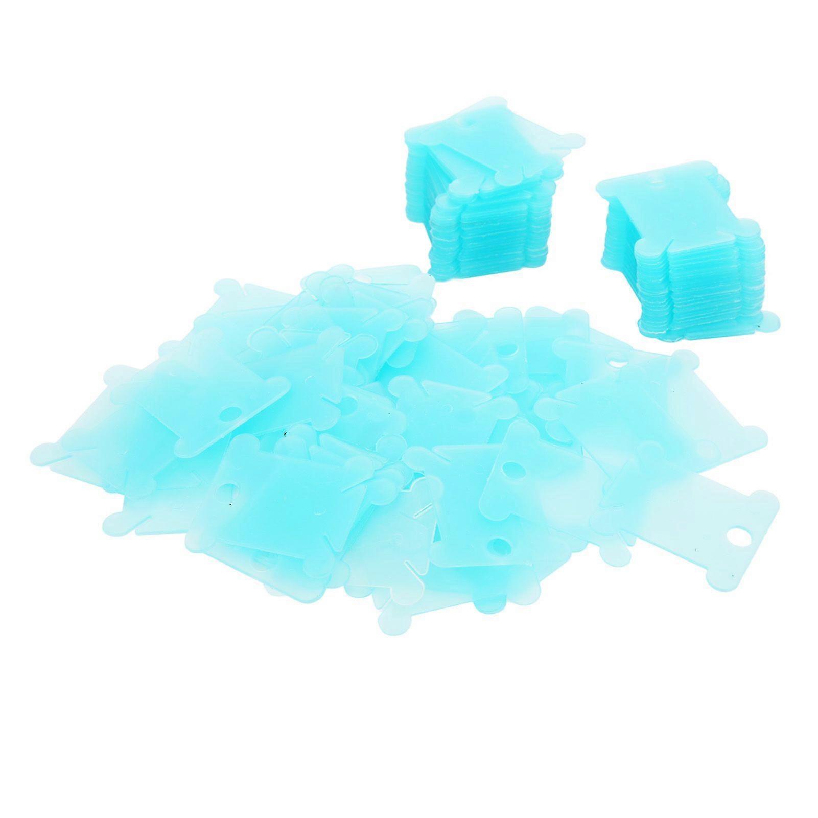 2025 Latest Model  100PCS Plastic Floss Bobbin Transparent Matte Environmental