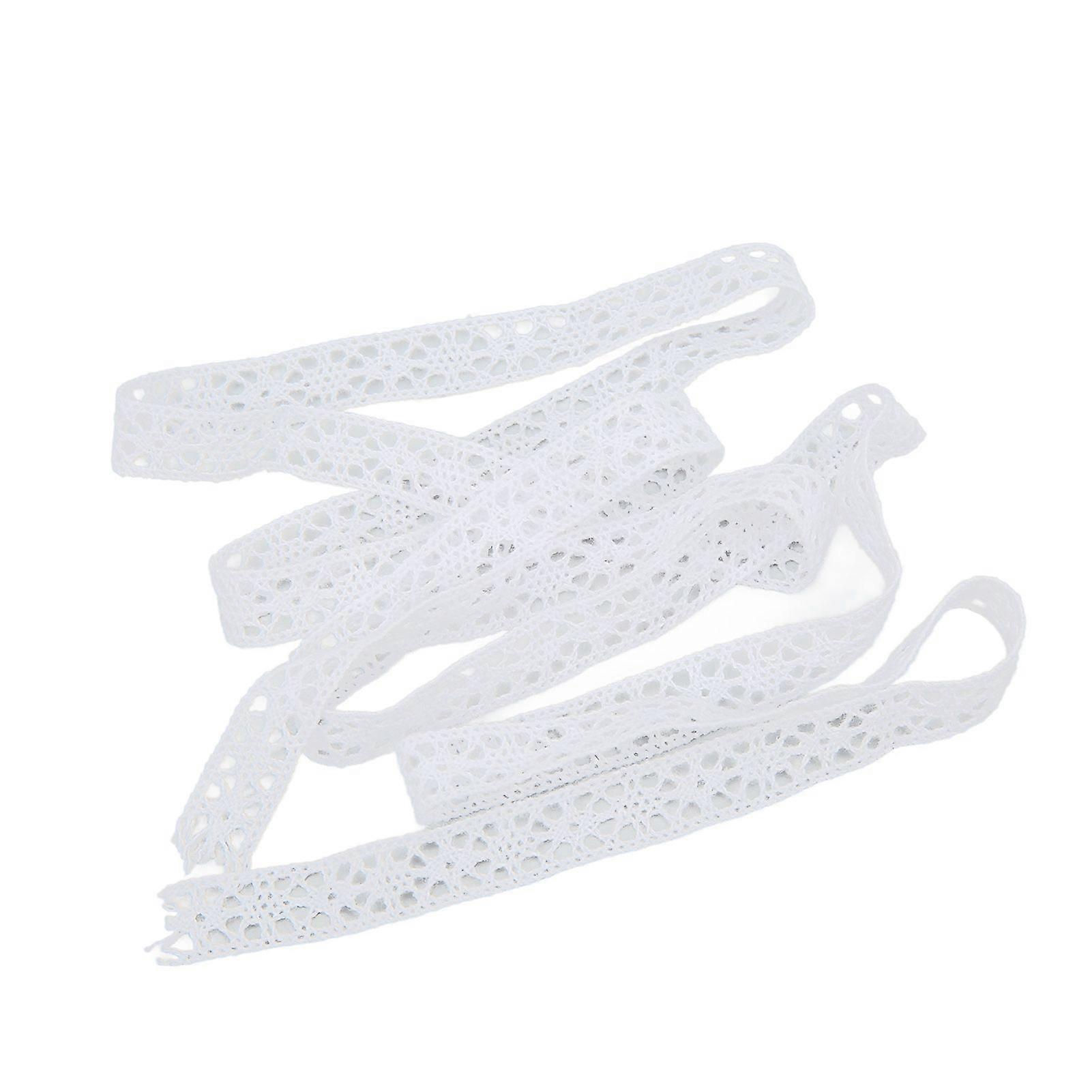 2025 Último modelo Cinta de encaje hilo de algodón 20 yardas blanco decorativo