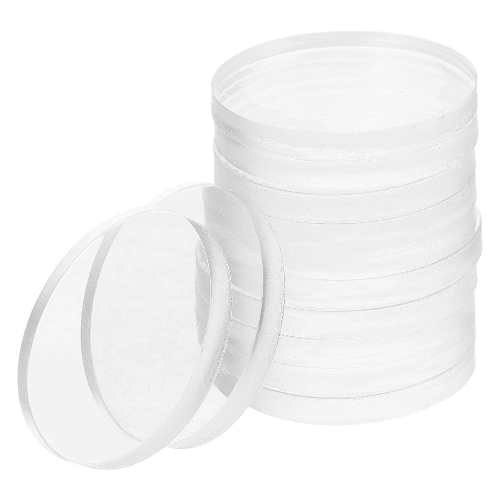 Clear Slip Pads for Glass Tables – 12pcs Round Rubber Bumpers for Secure Fixation, Non Adhesive Table Protectors for Office Desks