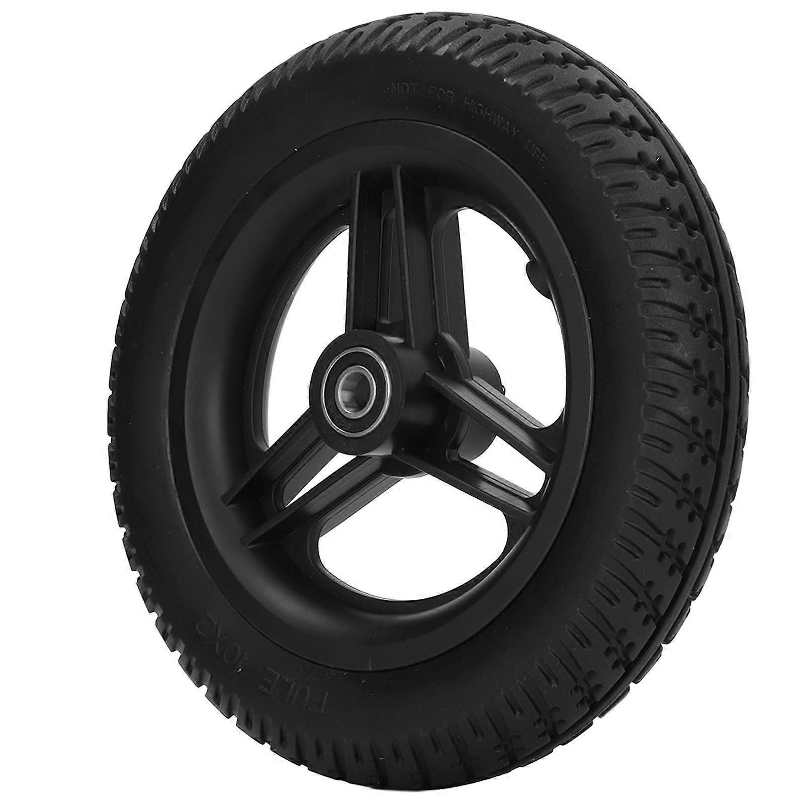 Front Wheelchair Wheel 10x2inch Polyurethane Solid Rollator Walker Replacement Caster 