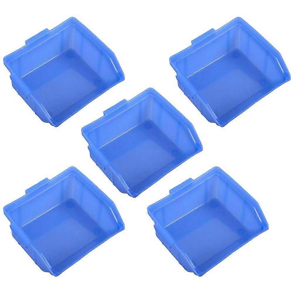 5Pcs Warehouse Storage Racks Components Storage Bins Stackable Parts Storage Bins