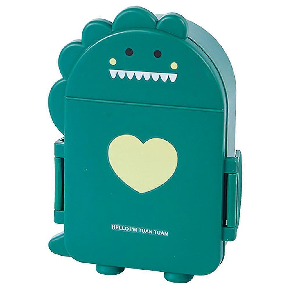 Dinosaur Food Container Reusable Bento Snack Box Divided Compartments Children School Use 800ml Portable 1Set