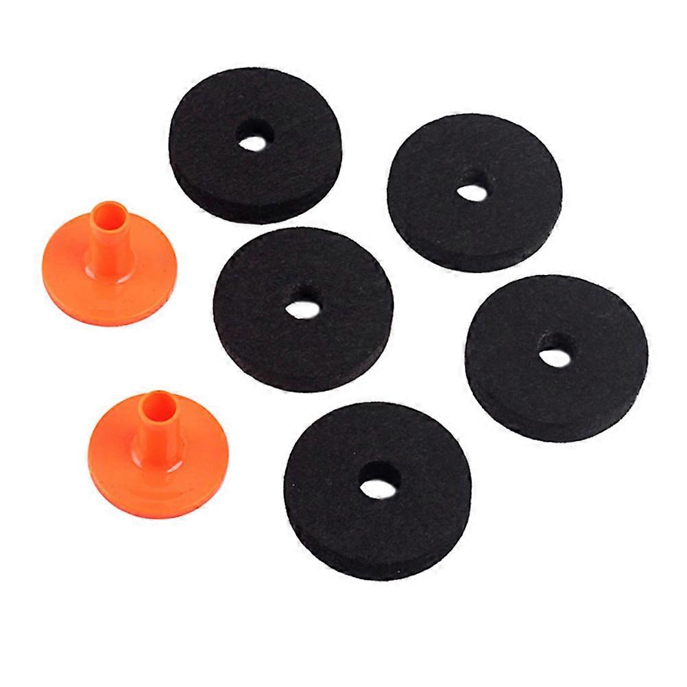 7pcs Hi Hat Clutch Felt Set with Cymbal Sleeves – Durable Drum Accessories for Optimal Cymbal Positioning and Boom Stand Performance
