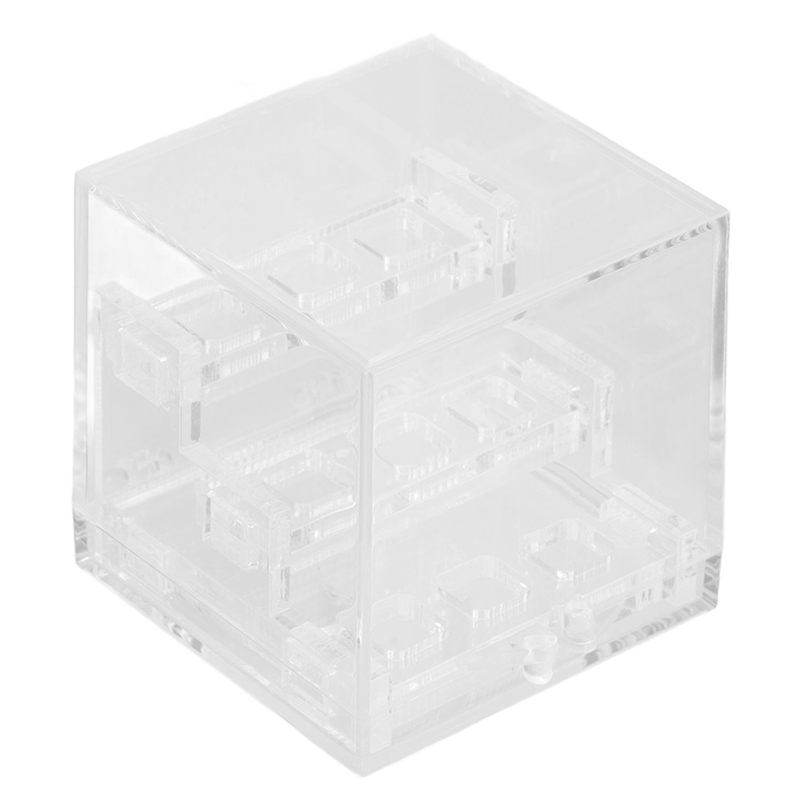 Acrylic Jewelry Display Small Gemstone Display Box Square Shape For Home Display Showcase And Protect Collectors 6.80X6.80X6.80CM 1Pack