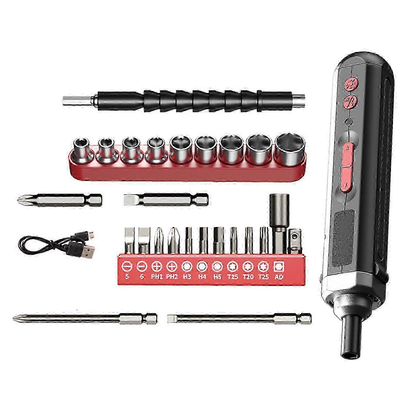 Multi-Function Electric Screwdriver Home Use Drill Set Rechargeable hwy