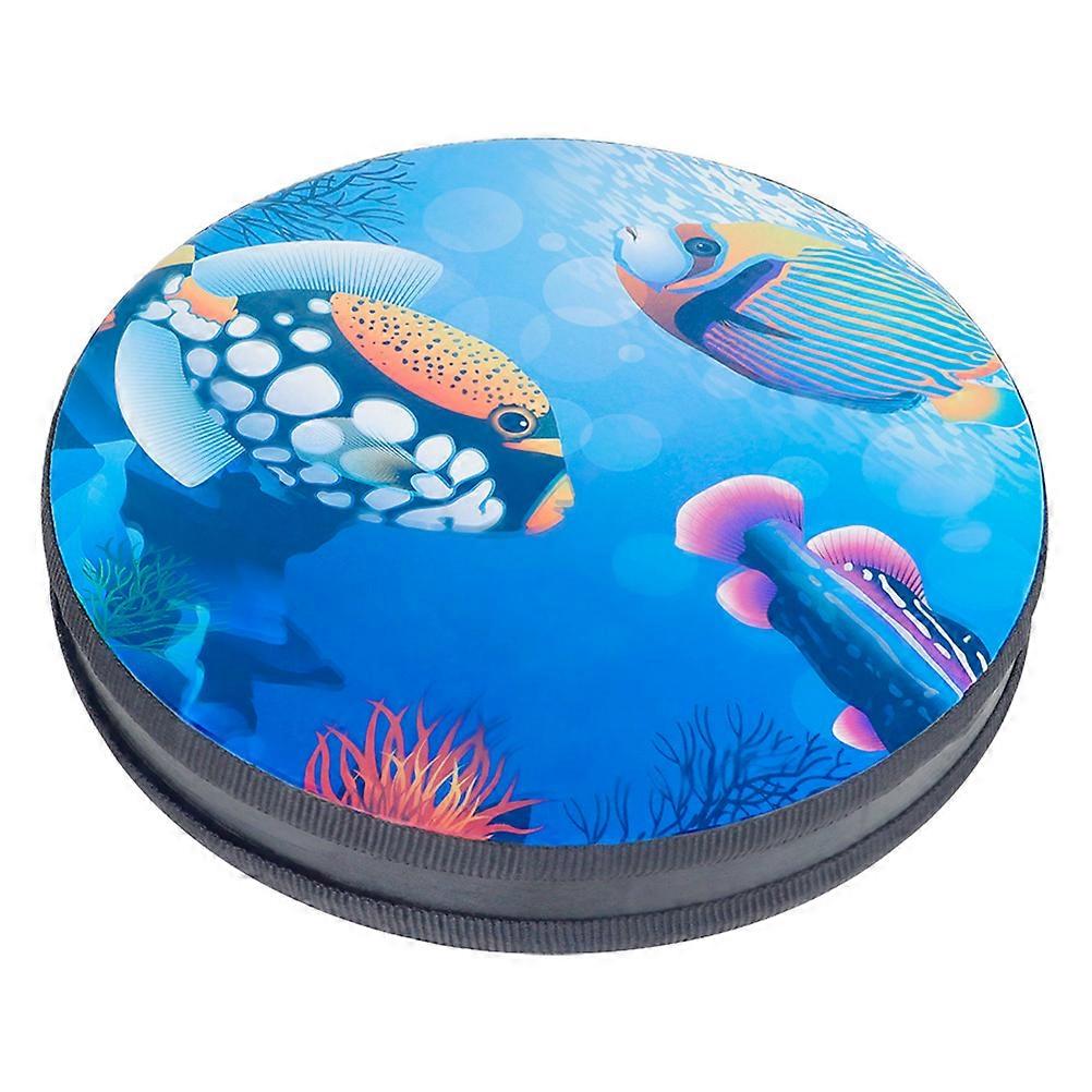 Ocean Wave Cartoon Design Hand Percussion Drum for Kids – Enhances Listening Skills & Musical Development