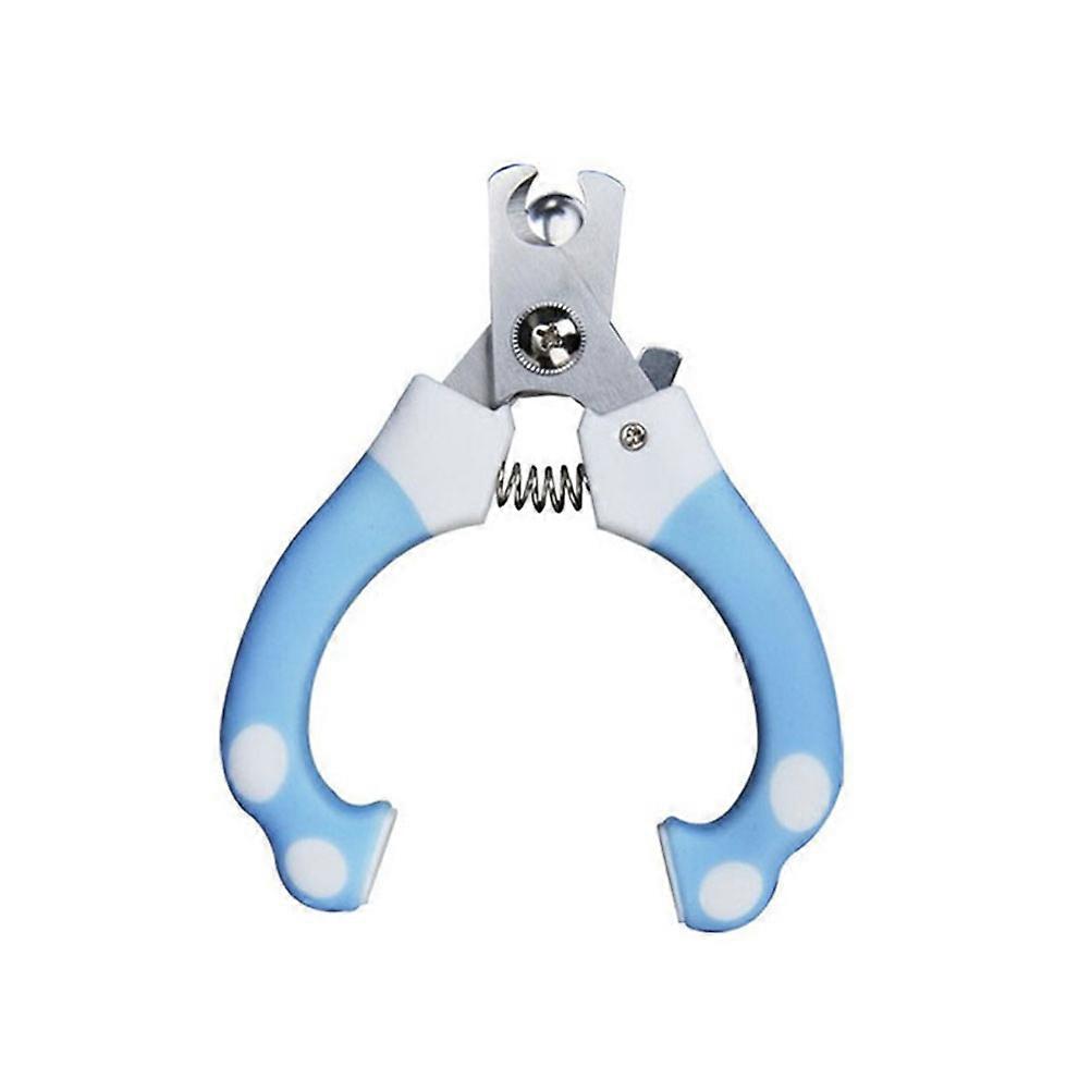 Portable Pet Grooming Tool Professional Dog Nail Scissors Stainless Steel Blue Large Size With Nail Filing For Pet Care 1Set