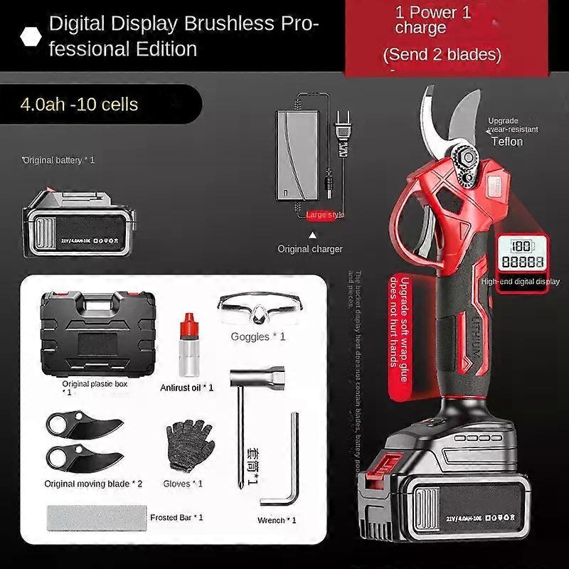 con Electric Rechargeable Pruning Shears For Fruit Trees And Gardening Telescopic Extension Pole High Branch Shears