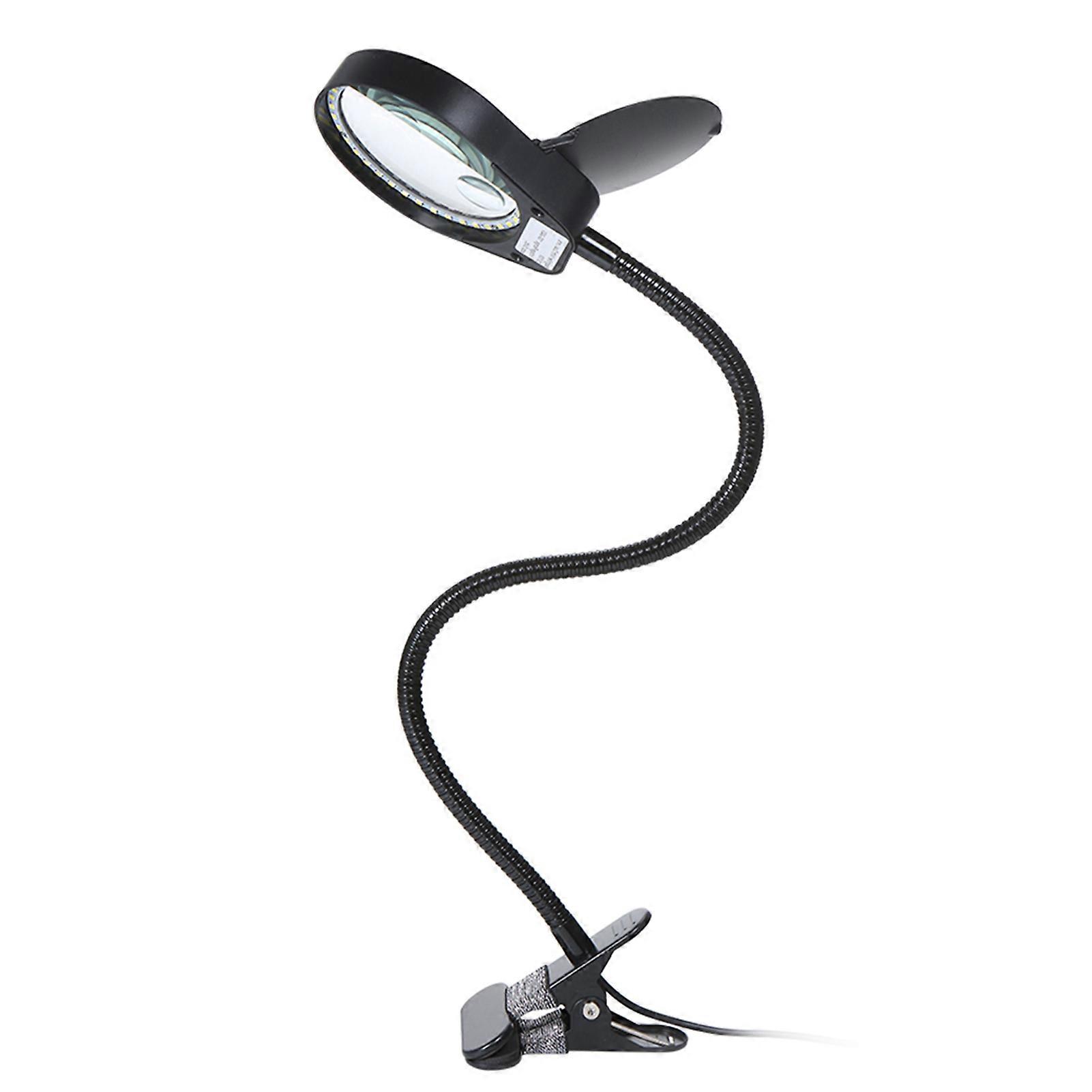 LED Magnifier Desk Lamp Adjustable Brightness, Flexible and Portable