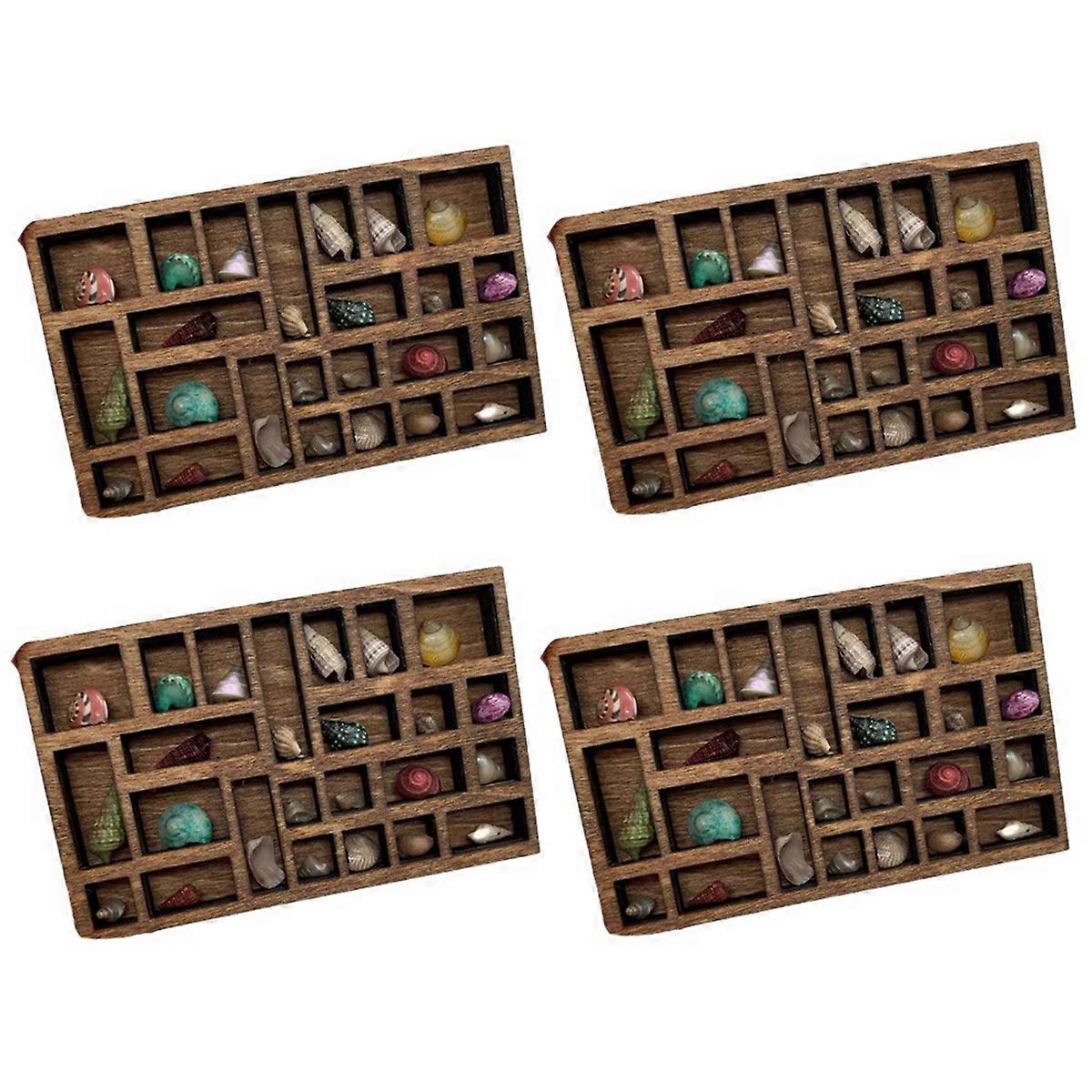 4X 1:12 Miniature Trinket Shelf Miniature Crystal Shelf Dollhouse Miniature Decor Printers Tray Mini