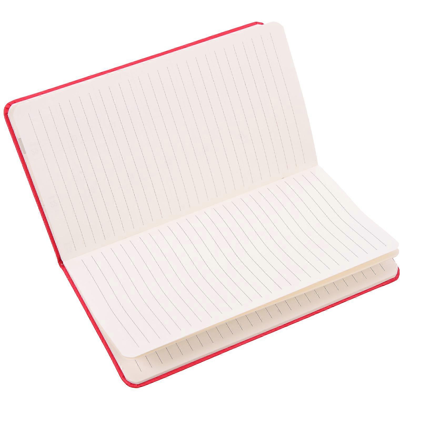 Decorative Planner Notebook Work Planner Organizer For Office Workers Red 6.7X3.7X0.2In To Do List 1Pcs