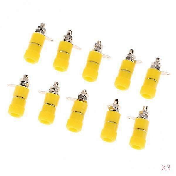 30 pieces 4mm Banana Plug Socket Jack Banana Binding Post Connector Terminal