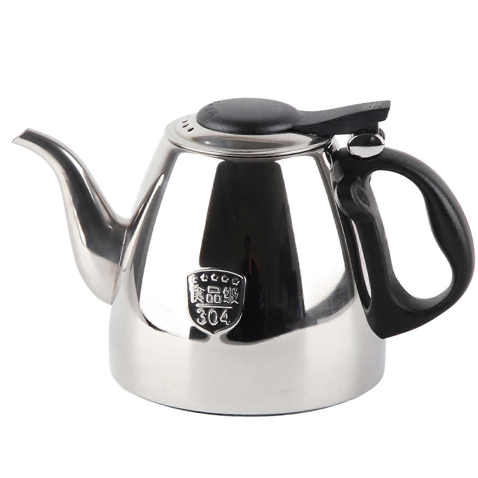 Rustfrit stål tekande til komfur, tekande, kaffekande, kedel, varmebestandigt håndtag, 1,2L