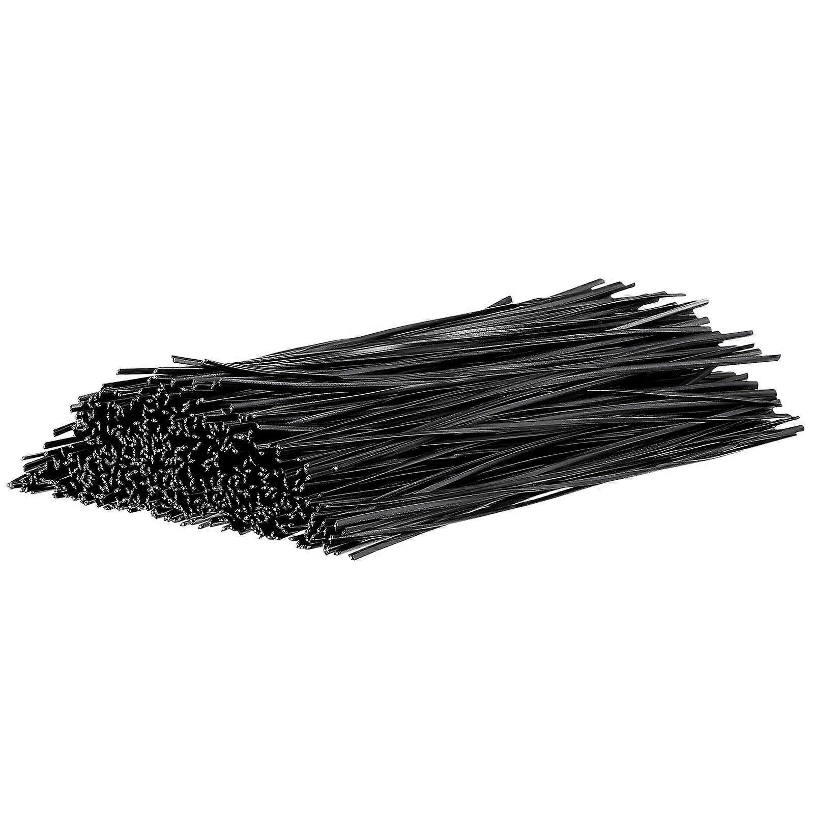 500pcs Data Cable Organizer Ties Twists Wire Data Cable Wraps Cord Twists Ties (15cm, Black)