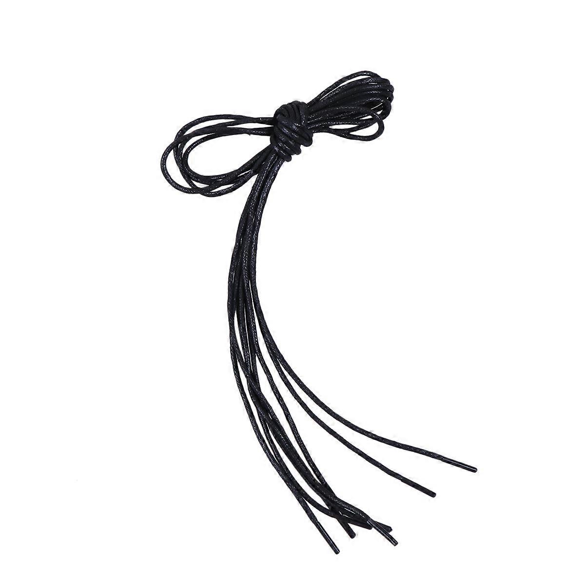 10 Pairs Durable Round Waxed Shoe Laces for Chukka & Casual Footwear – Thin Design with Rugged Tips