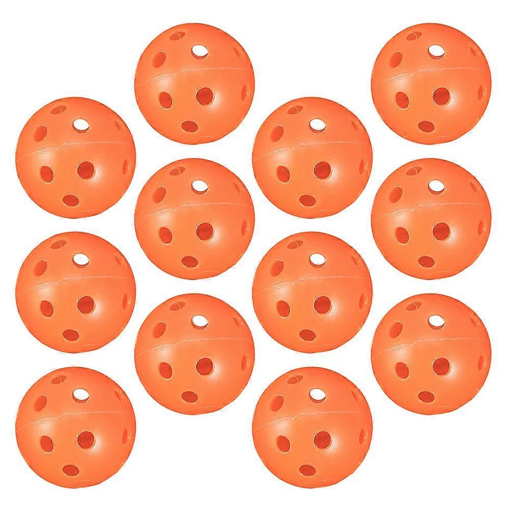 Pickleball Balls Practice Balls Golf Practice Balls Swing Training Indoor and Outdoor Use Accurate Flight Round Shape 12Pcs