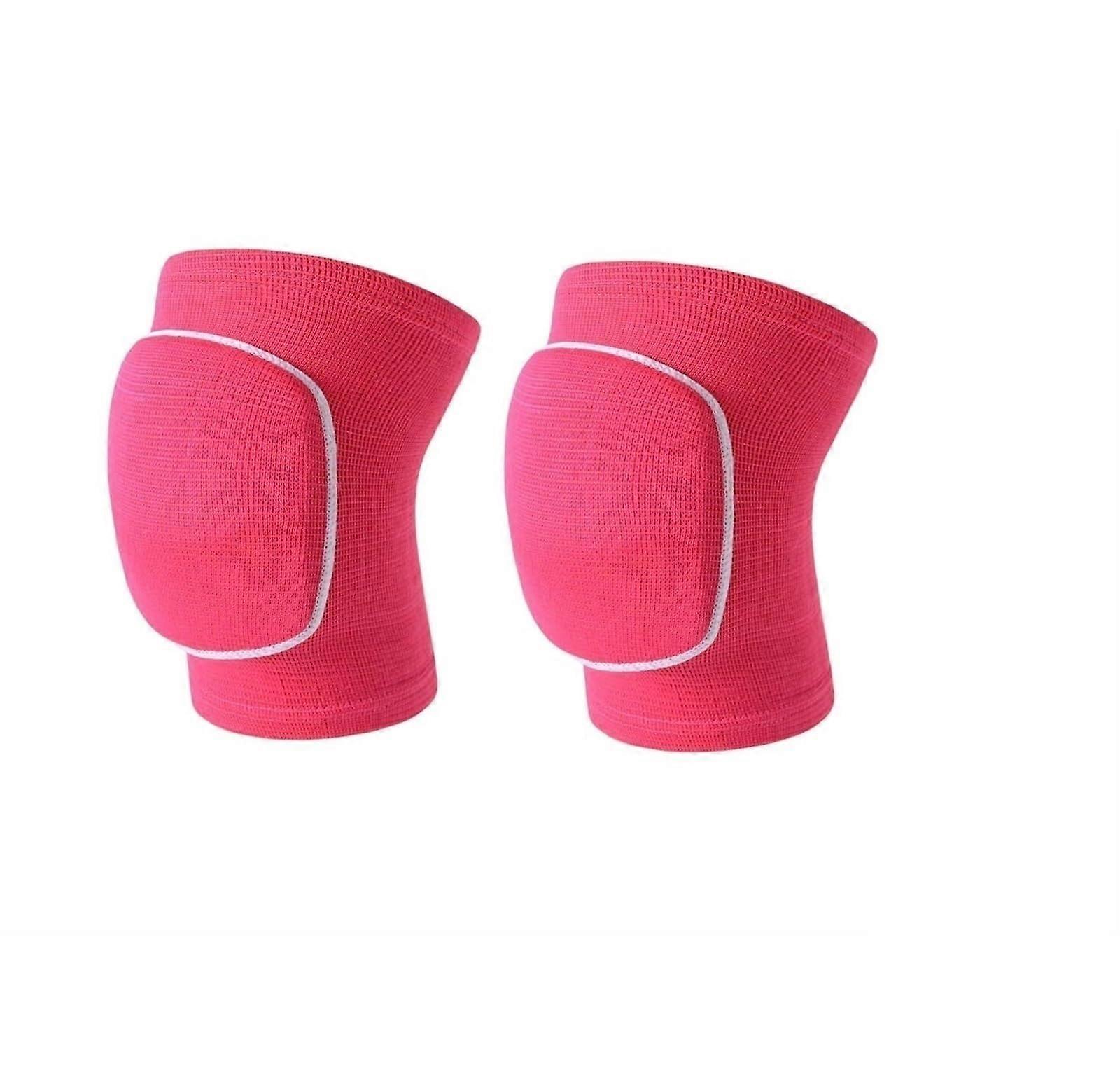 Knee Pads for Dancing and Volleyball, Elastic Non-Slip Soft Breathable Knee Protection, Size Large, Color Rood