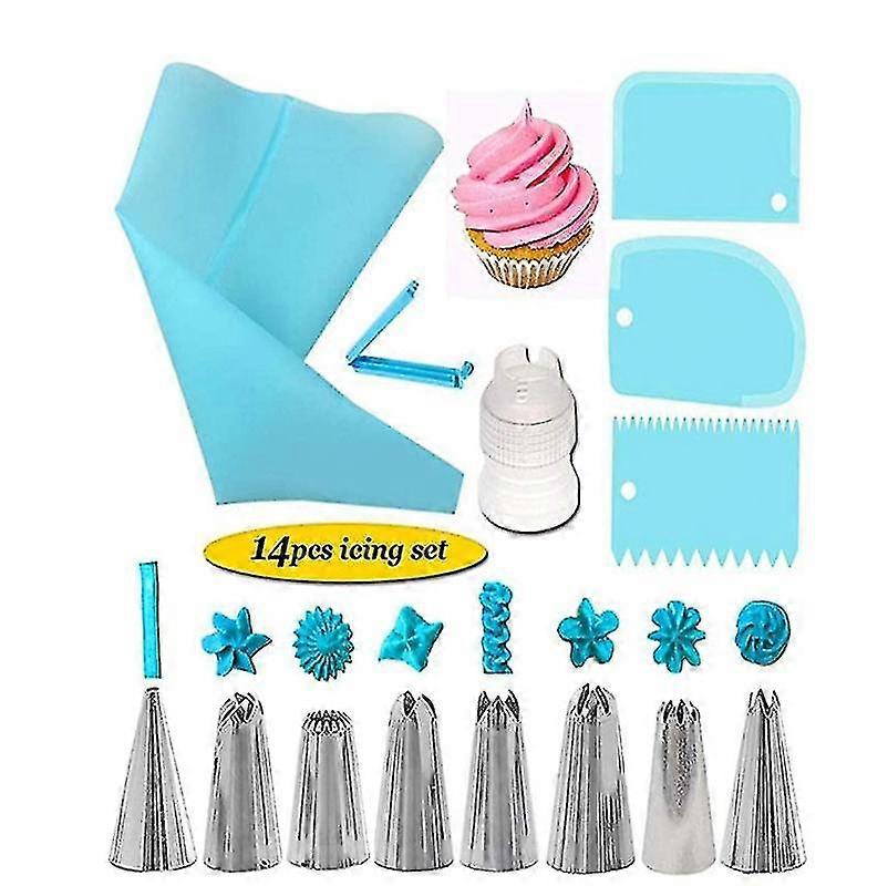 14 Pieces Piping Tip Set for Cake Baking