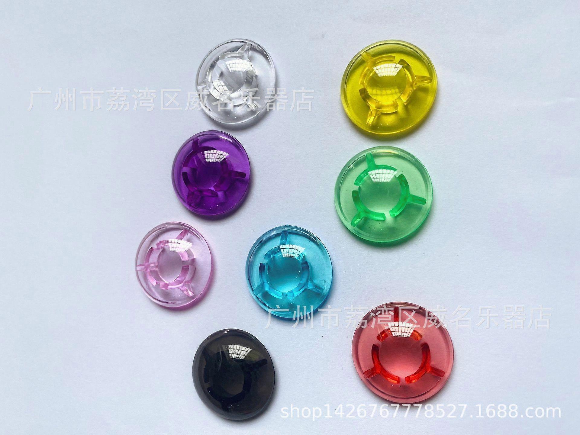 6st flerfärgade fotpedal toppers: färgglada svampformade gitarrpedalknappkåpor för elgitarr enkel installationsskydd