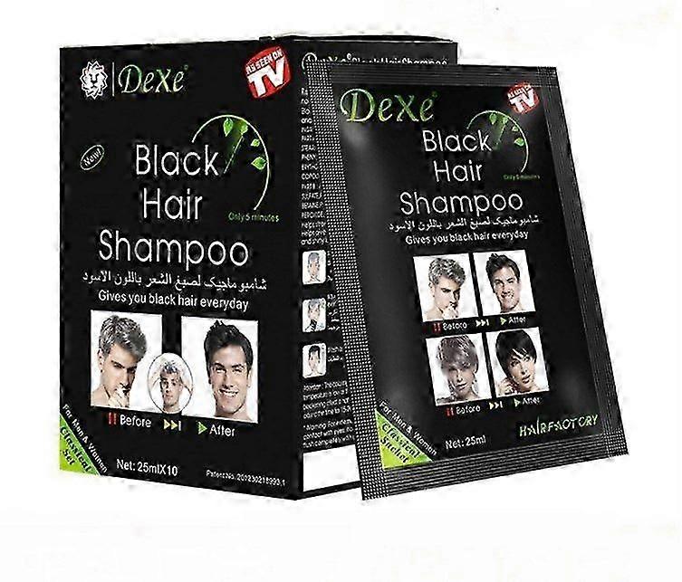Dexe Fast Black Szampon do włosów 5 minut Fast Become Black Farba do włosów Zioło Naturalna pielęgnacja włosów Przywróć szampon koloryzujący Pielęgnacja włosów 10/20/30szt