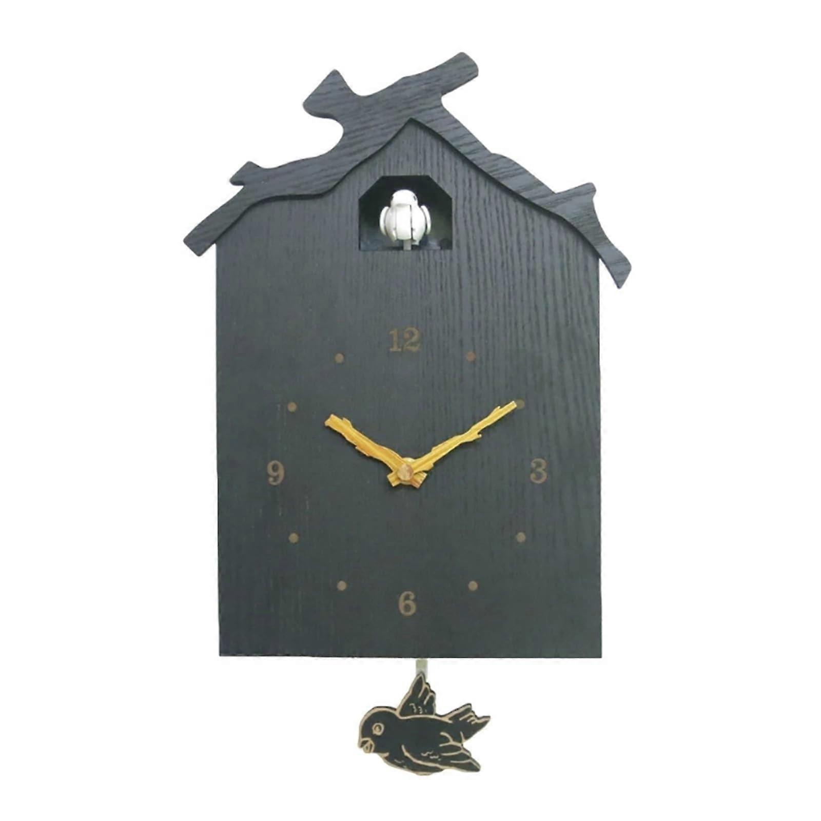Cuckoo Clocks Wooden Bird Cuckoo Clock for Home and Restaurant Decoration, Modern Wall Clock with Time Alarm Feature