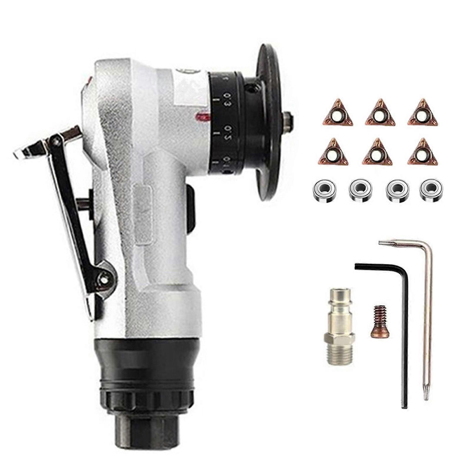 Pneumatic Chamfering Machine Carpenter Chamfering Tool Portable Handheld Grind Tool Metal Wood Acrylic Deburring Beveling Trimming Machine