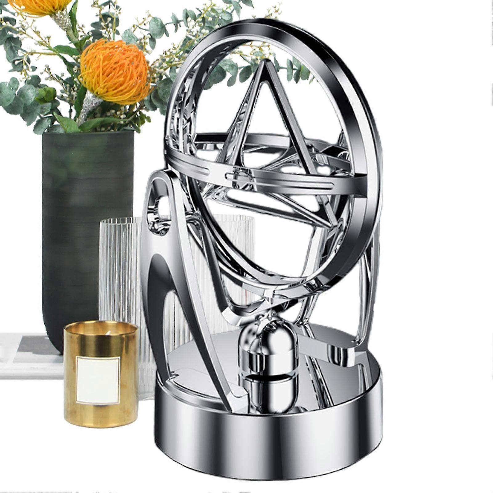 Perpetual Motion Desk Toy Kinetic Art Model Narzędzie edukacyjne USB Magnetic Orbit Ornament, orbitalne wahadło Newtona do wystroju domu
