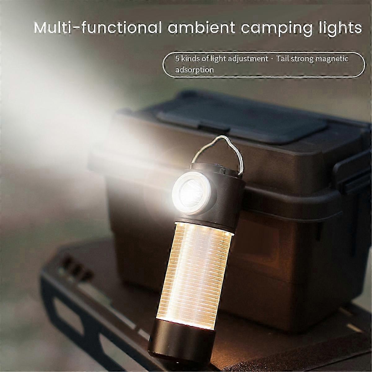 Multi-Function Camping Light Portable Outdoor Lantern with Magnet Emergency Light for Tents
