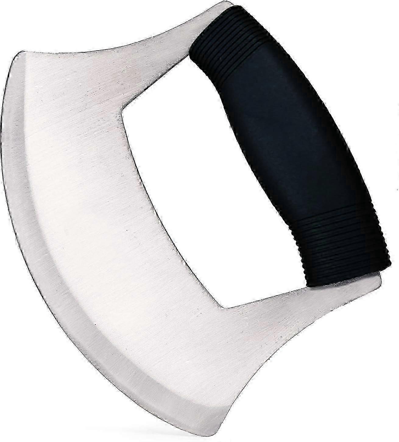 Stainless Steel Pizza Cutter with Razor Sharp Rocker Design and Ergonomic Anti-Slip Handle for Vegetables and Salads