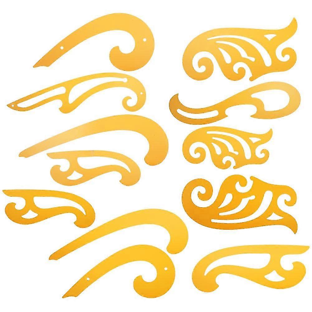 12Pcs Curve Ruler Multi-Function Cloud-Shaped Template Measuring Tool for Clothing Design